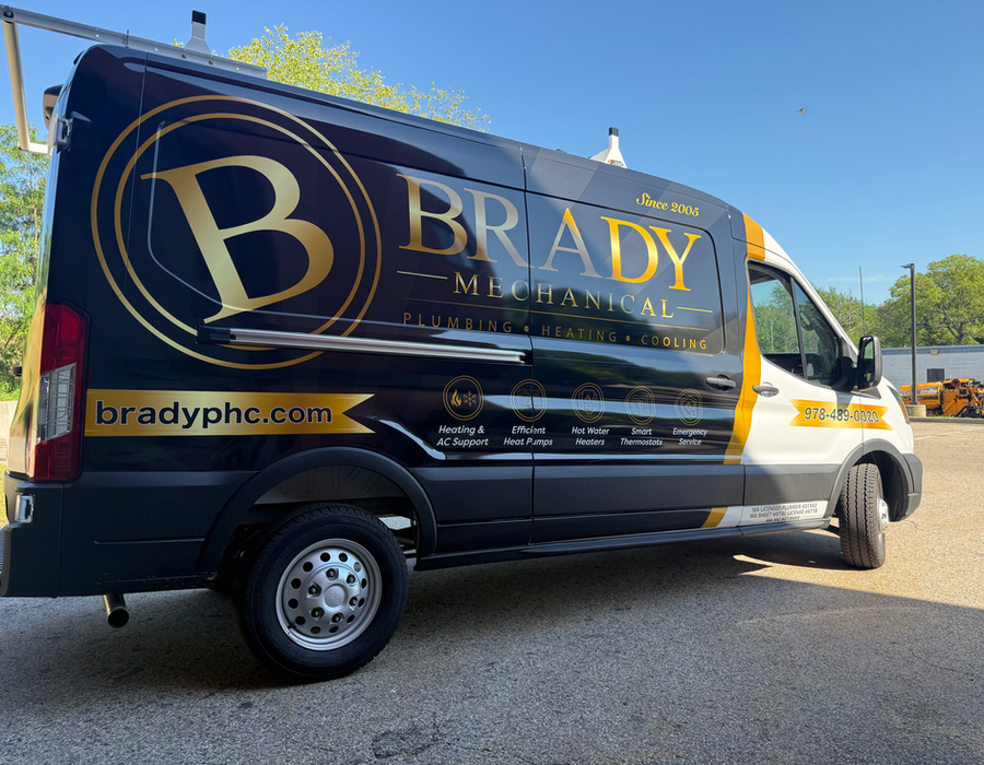 Mitsubishi ductless mini-split installed inside a Massachusetts home by Brady Mechanical